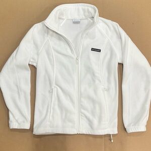 Columbia Kids White Zip-Up Fleece
